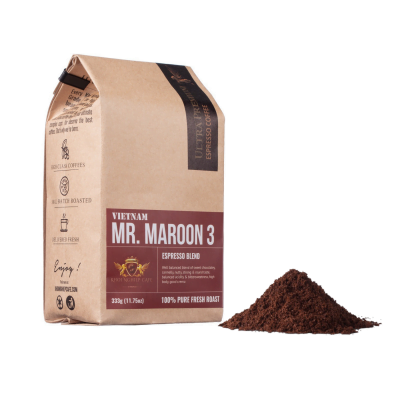 Cafe Bột MR. MAROON 3 - Dark Roast cafe sạch nguyên chất 100% không tẩm ướp
