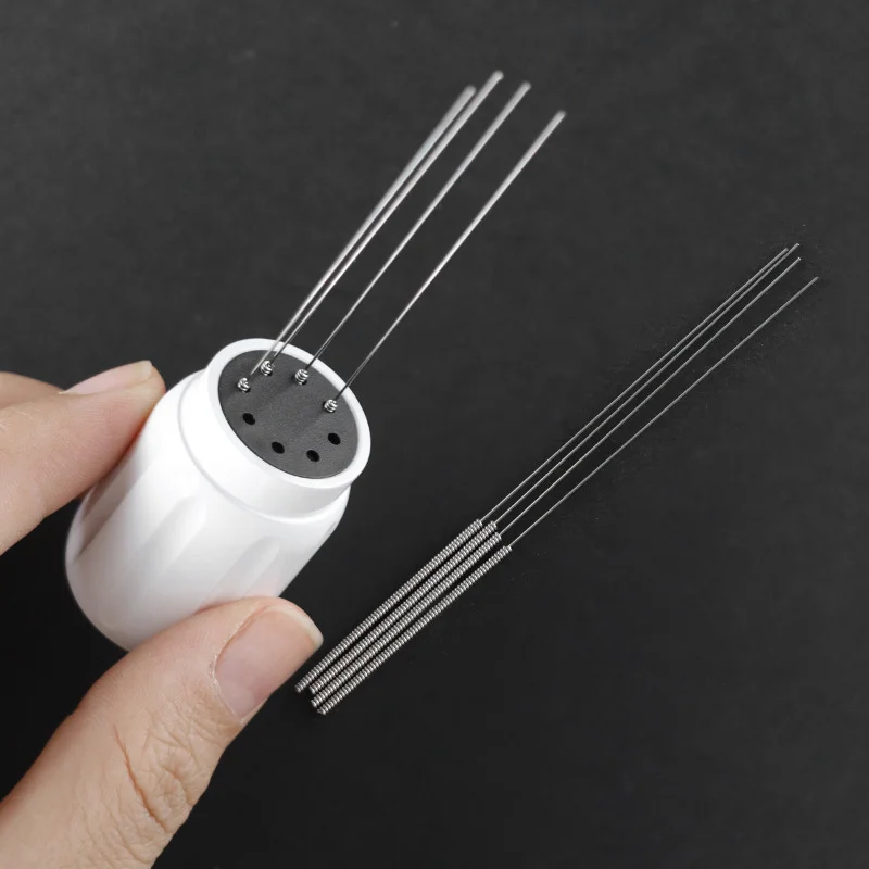 Dụng cụ phân phối bột cafe espresso 8 kim có đế nam châm - Ảnh 6