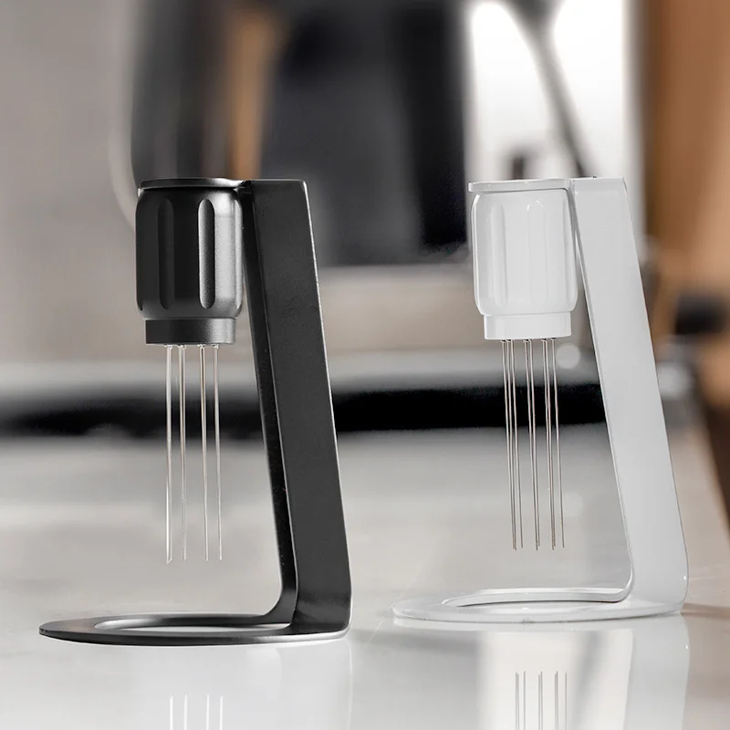 Dụng cụ phân phối bột cafe espresso 8 kim có đế nam châm - Ảnh 2