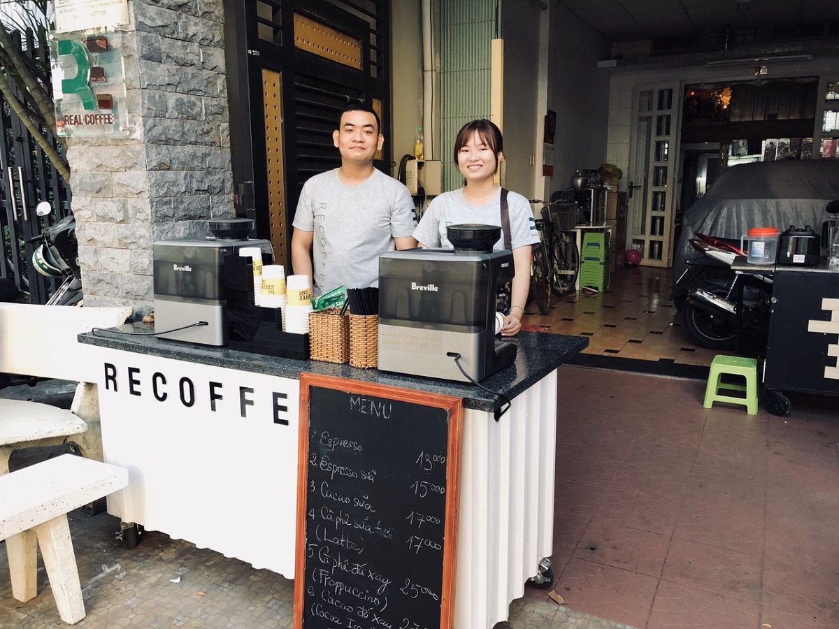 he thong nhuong quyen xe cafe espresso re coffee hcm